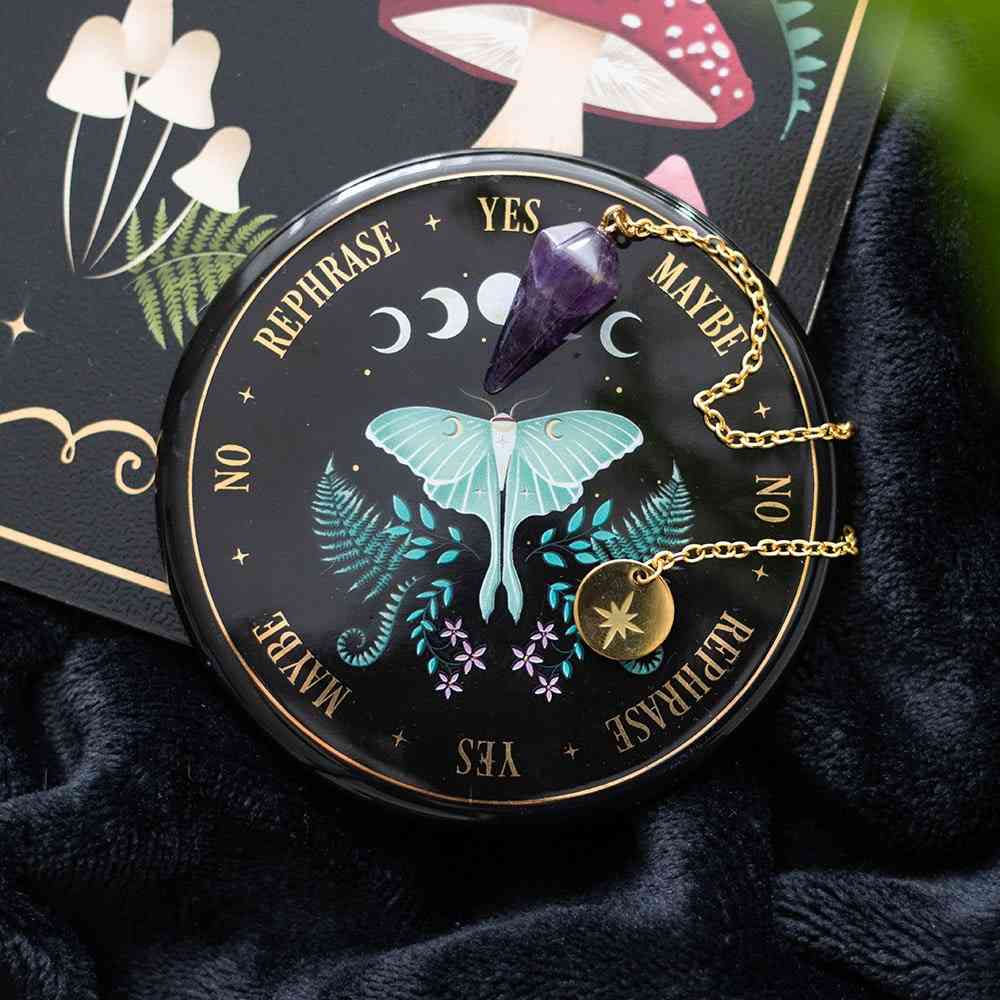 Something Different - Luna Moth Pedulum Divination Kit Pendulum/Slinger - Multicolours
